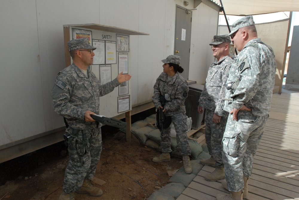 Safety officer applies civilian career skills in Iraq