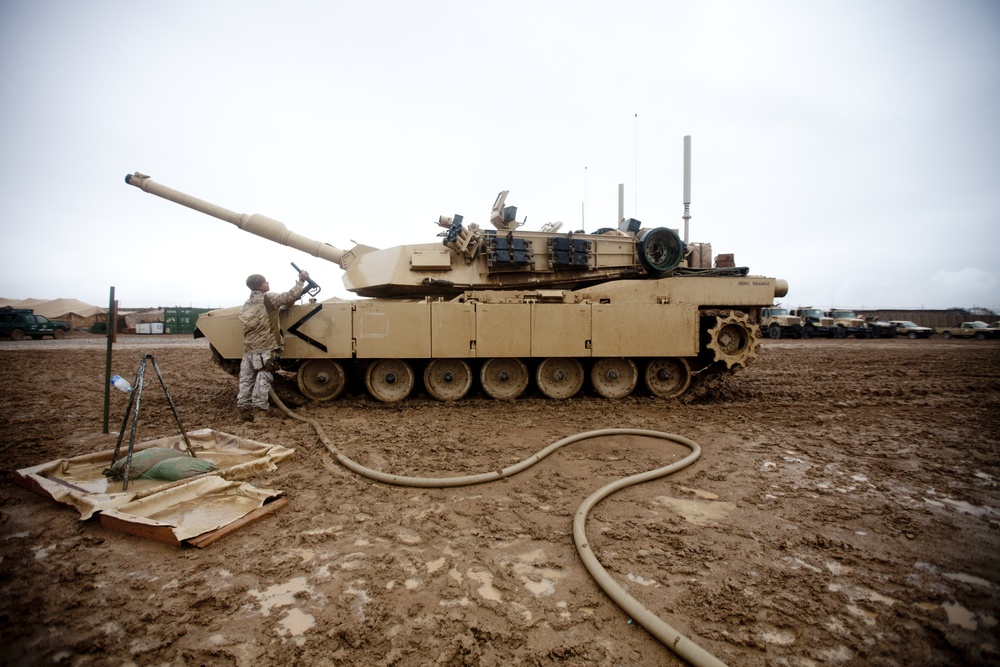 Combat Logistics Battalion 8 escorts 1st Tank Battalion through Afghanistan