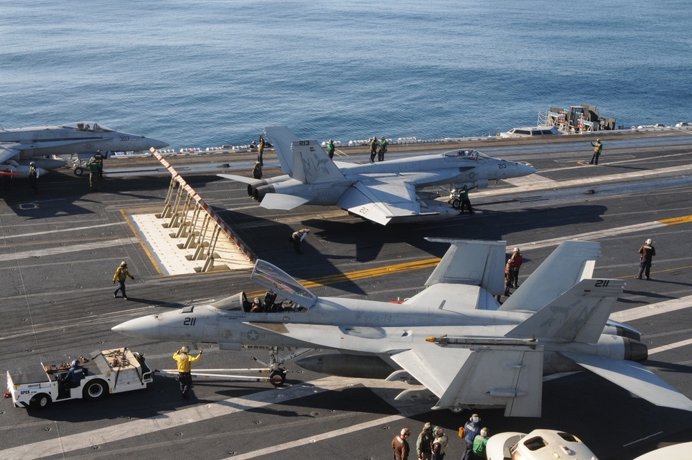 USS Ronald Reagan Action