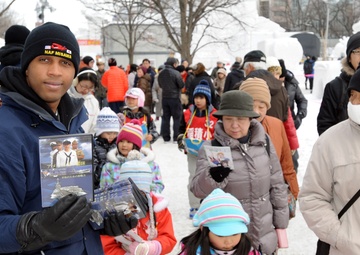 Misawa Navy Snow Team Meet with Festivalgoers