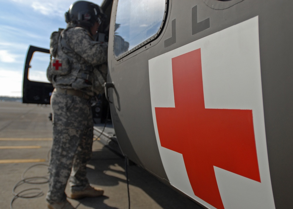 82nd CAB trains with new medevac helicopter