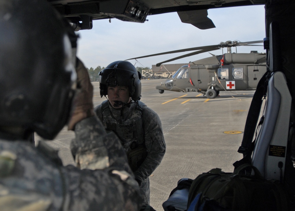 82nd CAB trains with new medevac helicopter