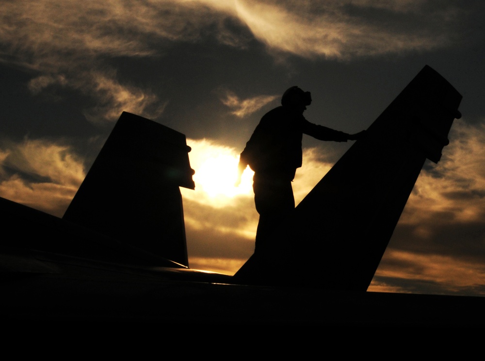 USS George H.W. Bush action