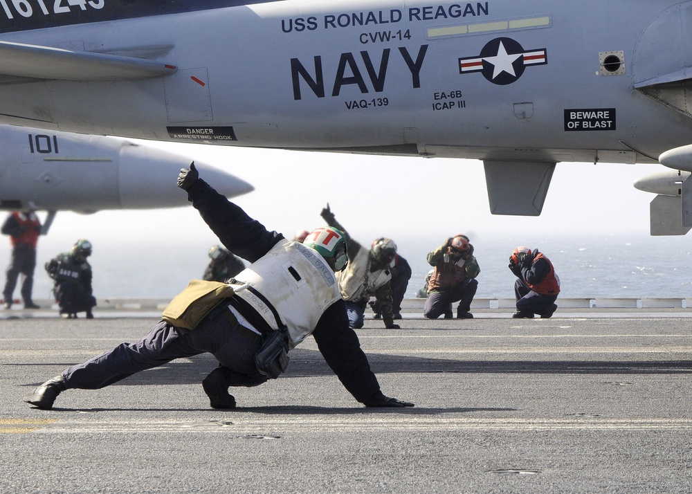 USS Ronald Reagan Action