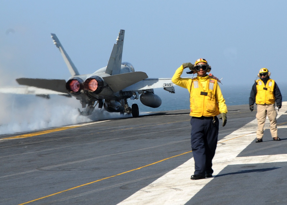 USS Ronald Reagan Action