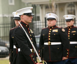 Marines judge JROTC competition