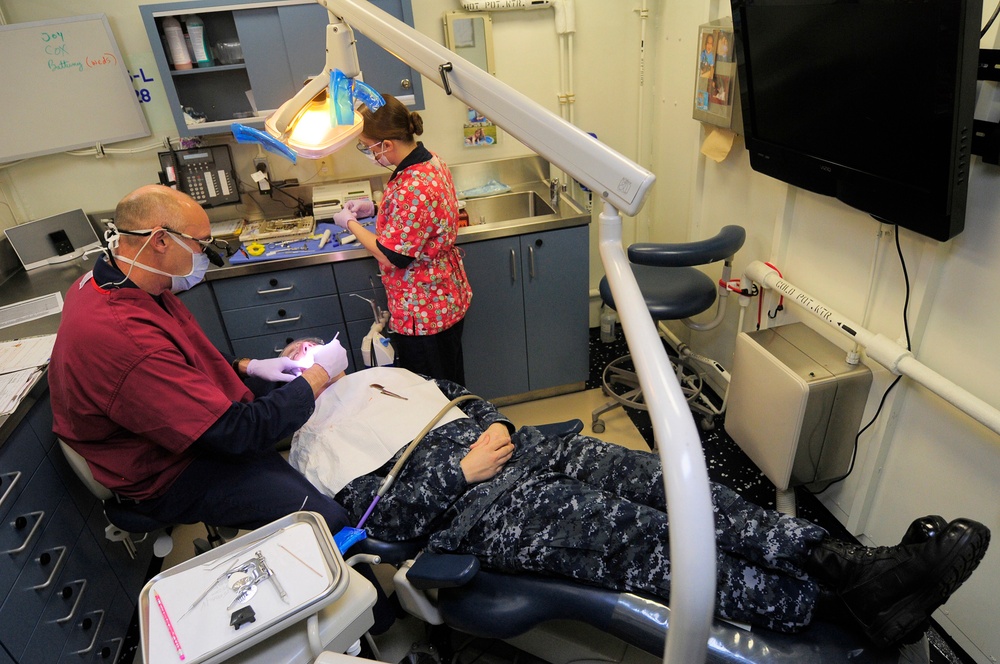 Dental Work Aboard the USS George H.W. Bush