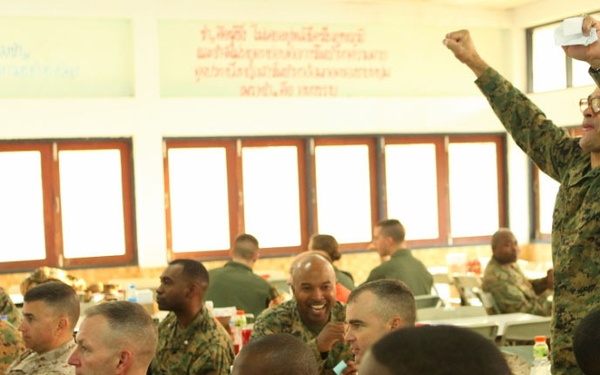 Marines, sailors watch Super Bowl during Cobra Gold 2011