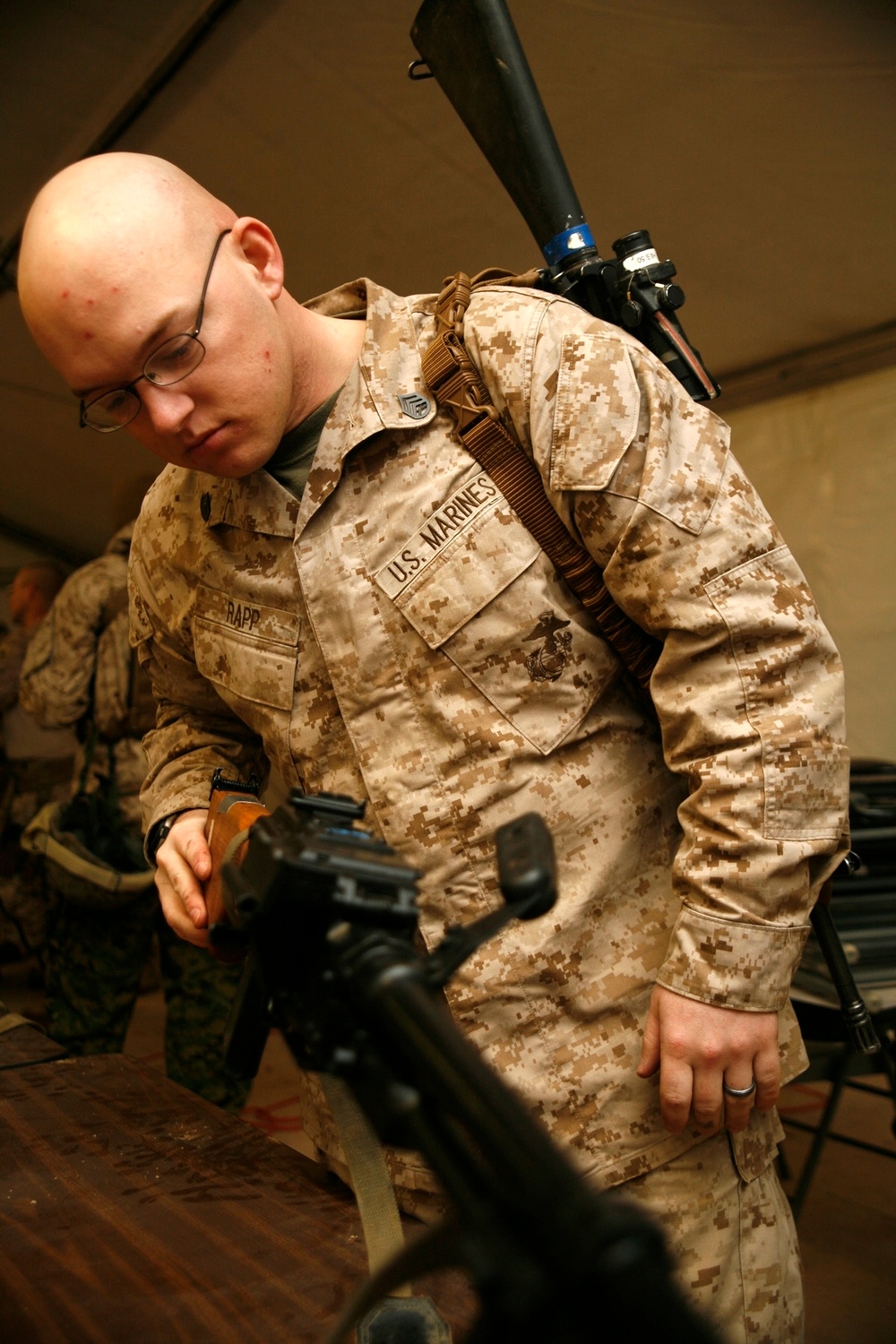 Deployed Marines go hands-on with foreign weapons