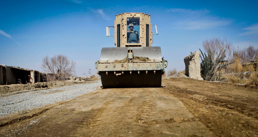 Marine engineers complete repairs to most heavily-trafficked route in Helmand province