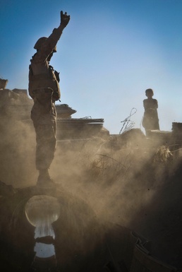 Marine engineers complete repairs to most heavily-trafficked route in Helmand province