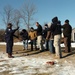 Army soldiers play Kosovo police during riot control exercise