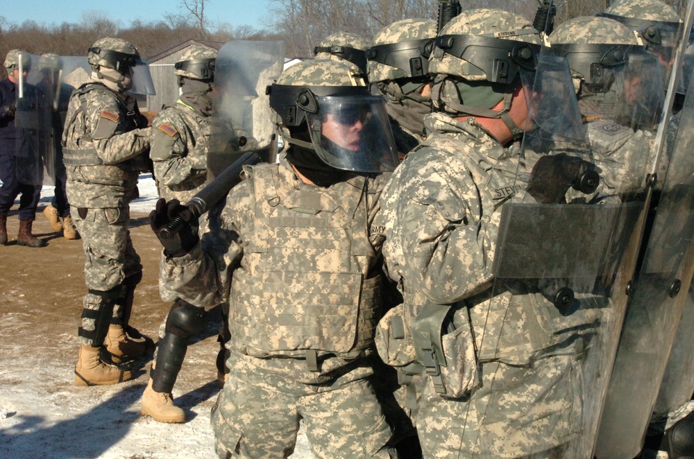 Dvids Images New Mexico National Guard Infantry Soldiers Brace Themselves Against Mock