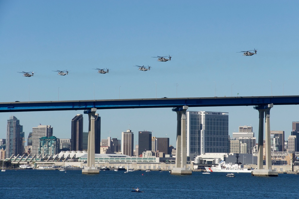 DVIDS Images Aircraft Fly Over San Diego Bay During Centennial of