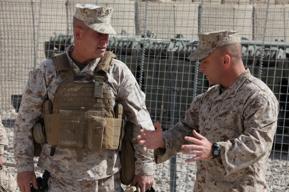 Brig. Gen. Osterman visit to Forward Operating Base Price