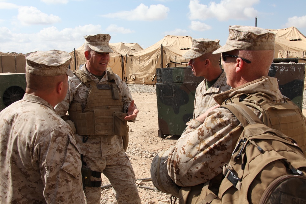 Brig. Gen. Osterman visit to Forward Operating Base Price