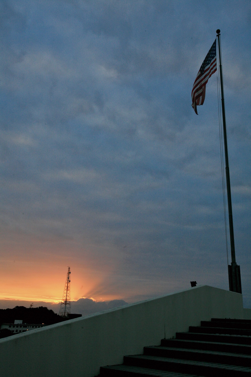 Pause to honor country, flag