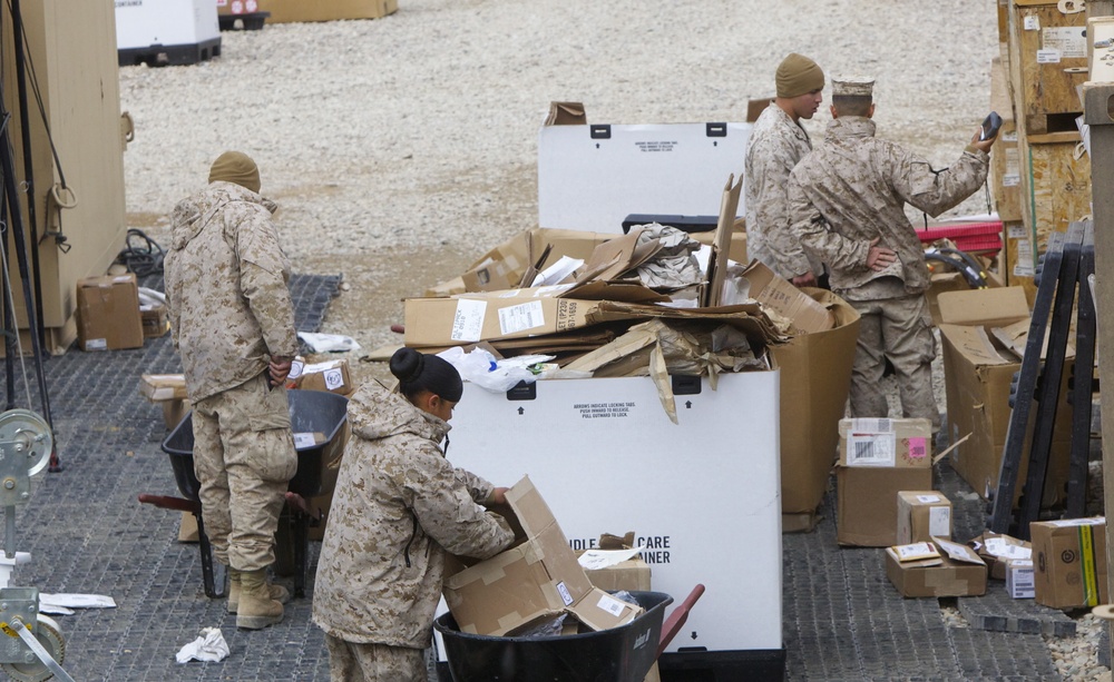 Storage Marines: providing supplies to troops in Afghanistan