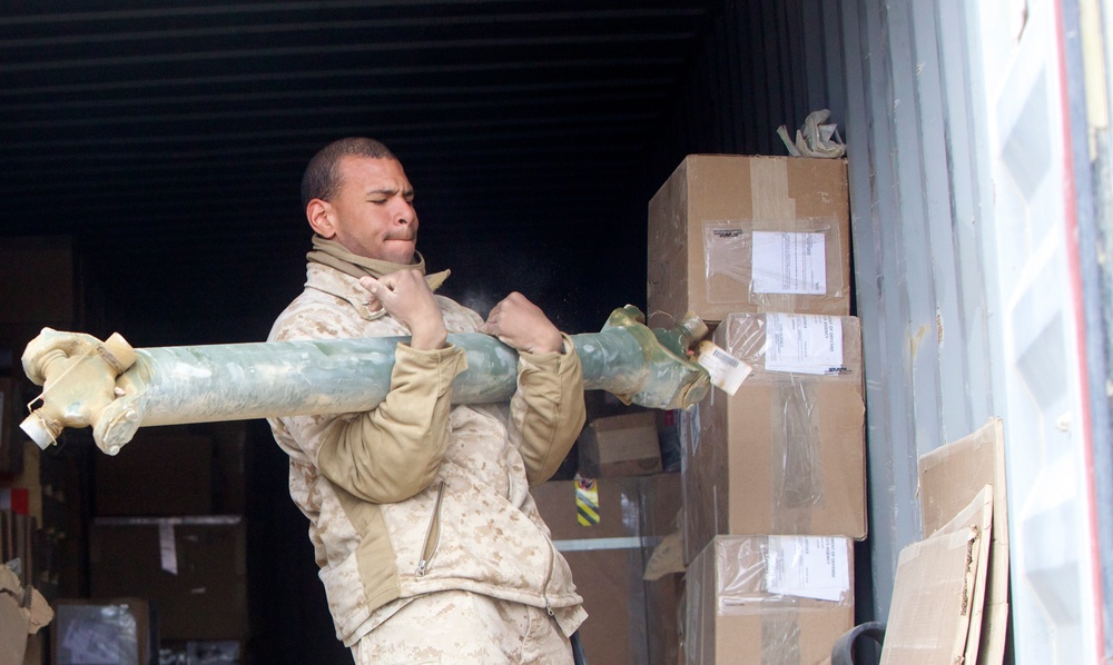 Storage Marines: providing supplies to troops in Afghanistan