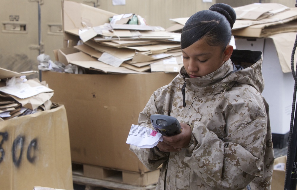 Storage Marines: providing supplies to troops in Afghanistan