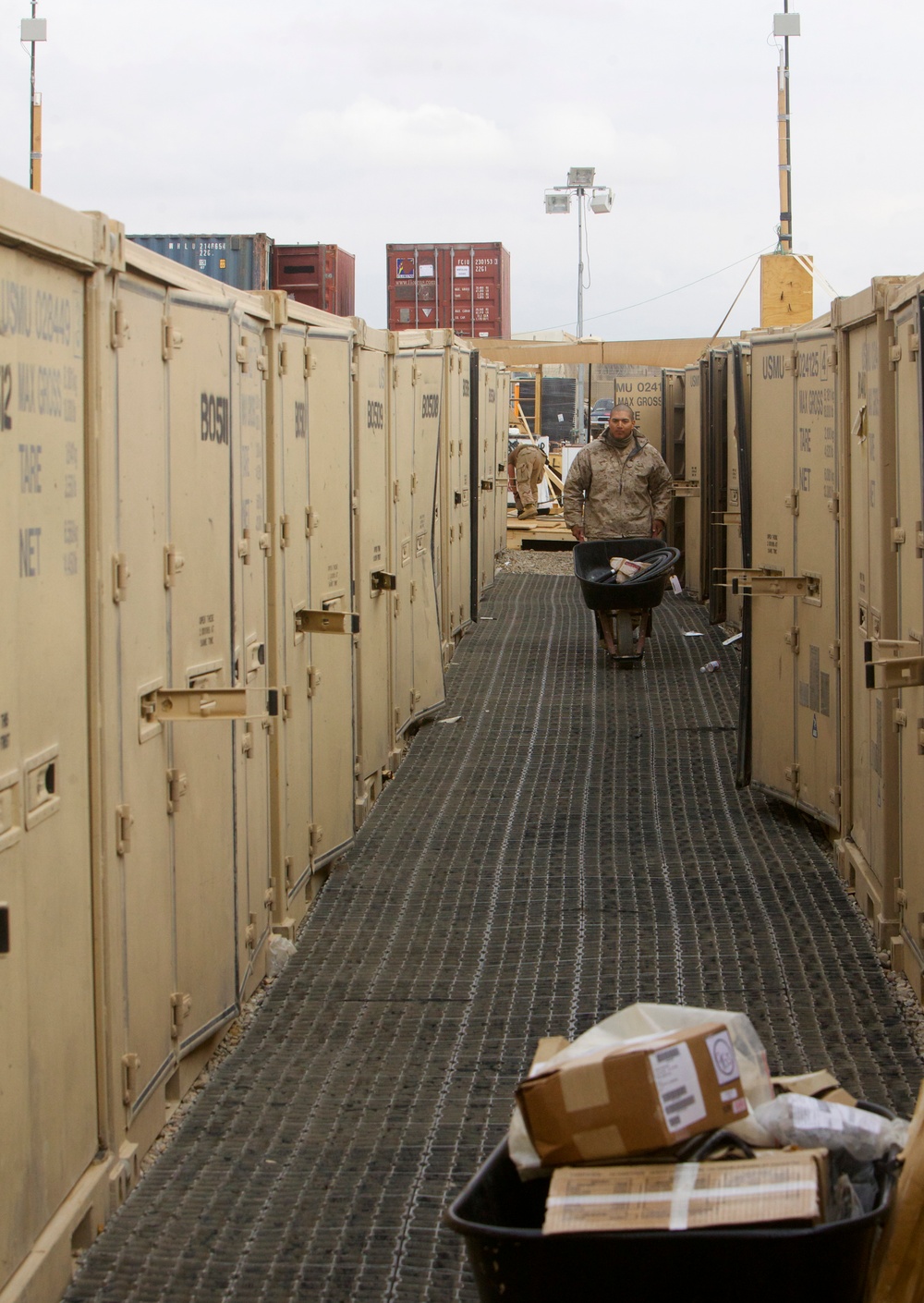 Storage Marines: providing supplies to troops in Afghanistan