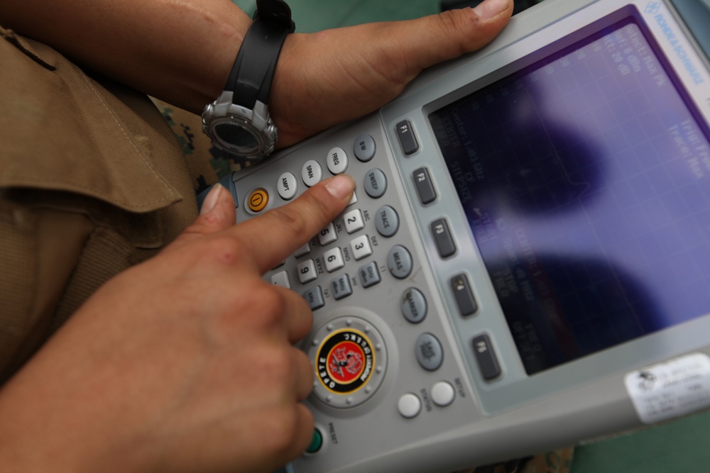 Marine Wing Communications Squadron 18 keeps Marine Aircraft Group 36 connected during Cobra Gold 2011