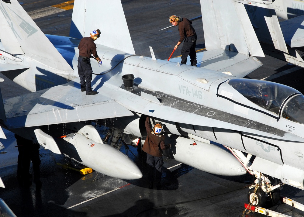 USS Ronald Reagan Action