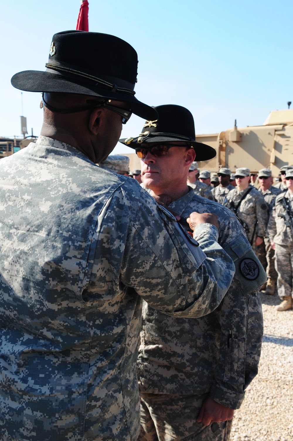 Combat action badge ceremony