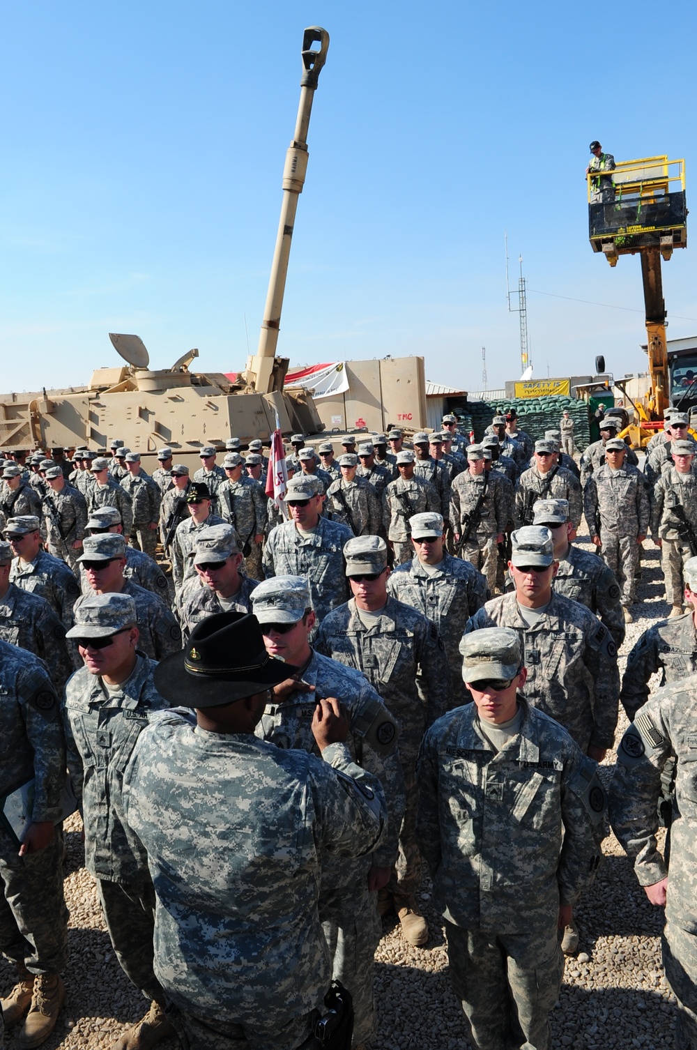 Combat action badge ceremony