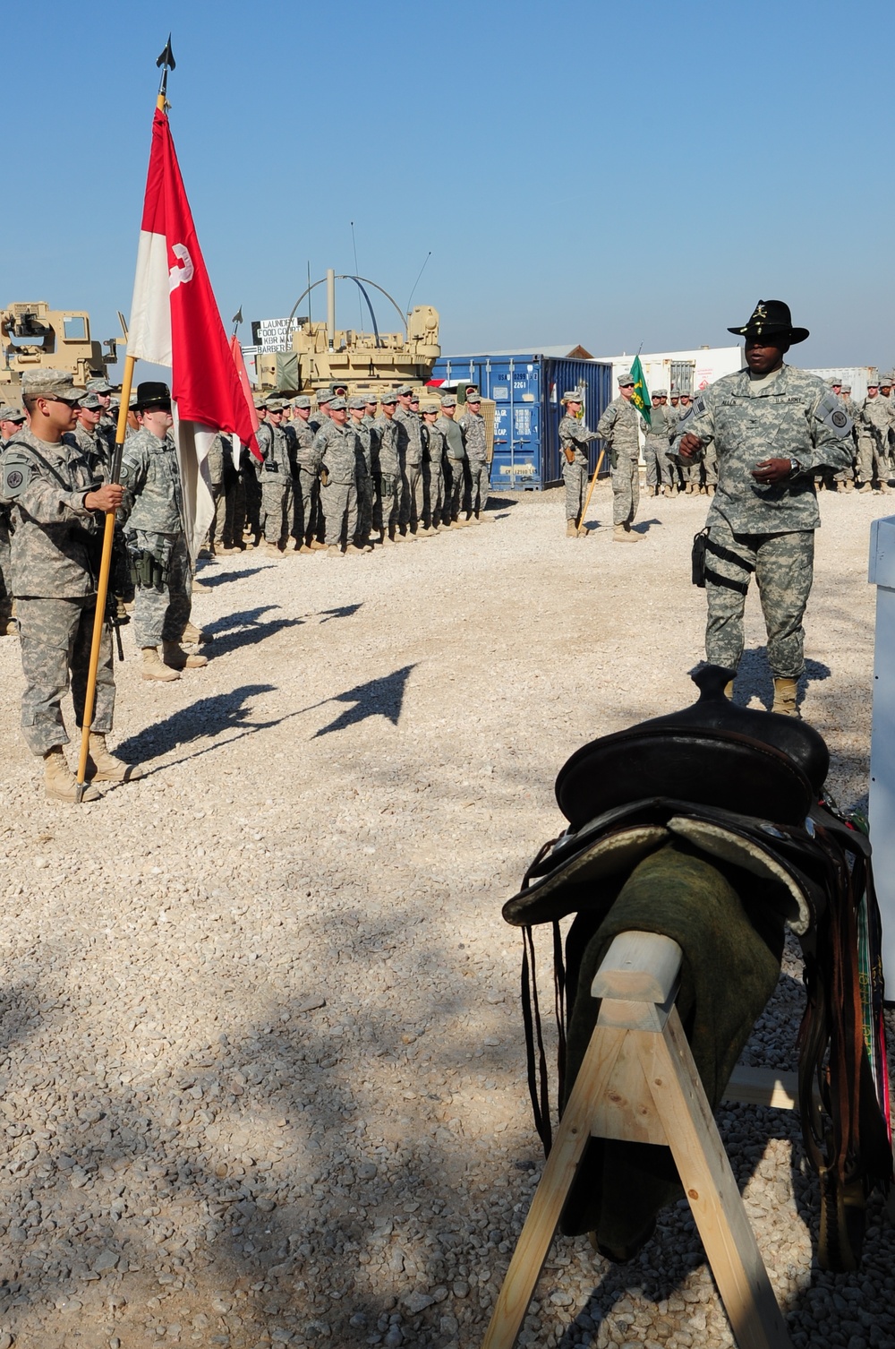 Combat action badge ceremony