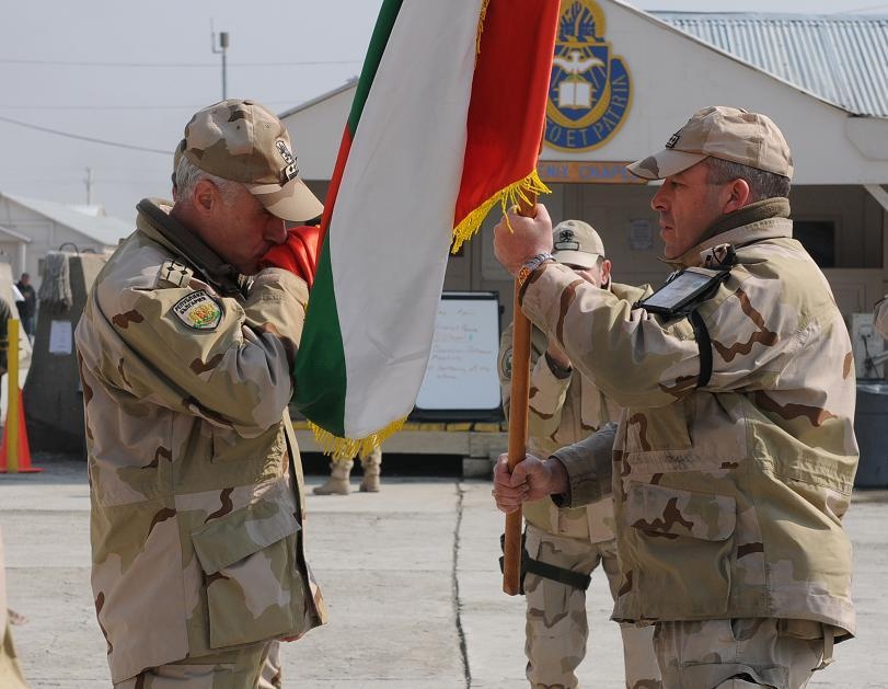 Bulgarian forces change command in Kabul