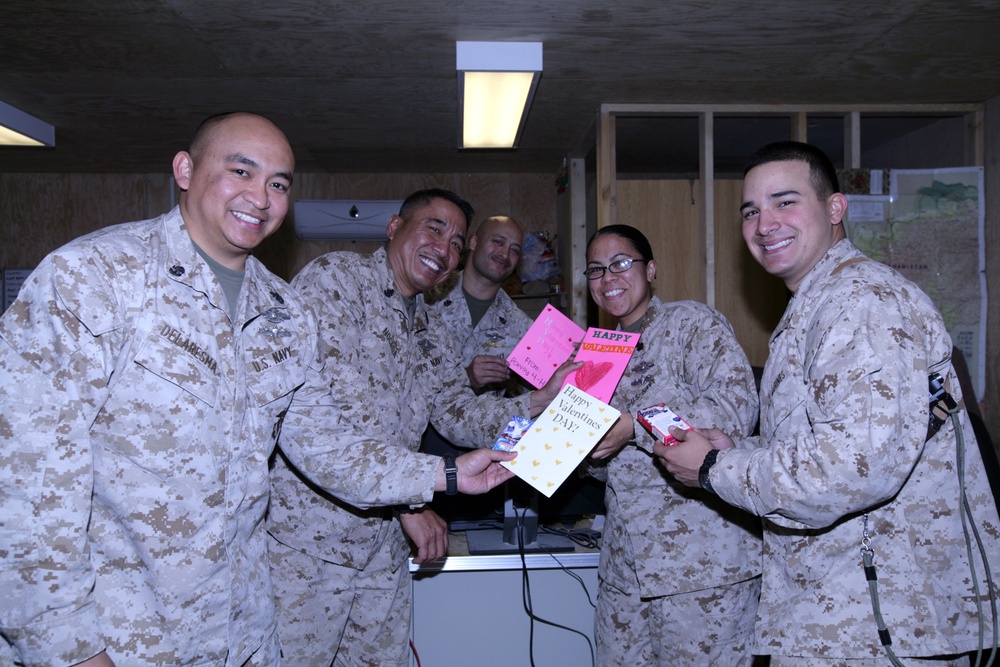 3rd MAW (Fwd) personnel get Valentine's Day surprise
