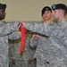 515th Engineer Company cases their colors