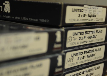 451st AEW gives flags wings to fly