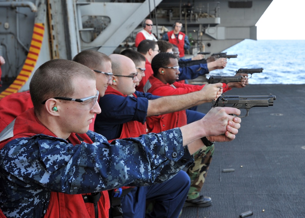 USS Enterprise Sailors Undergo Training and Qualifications