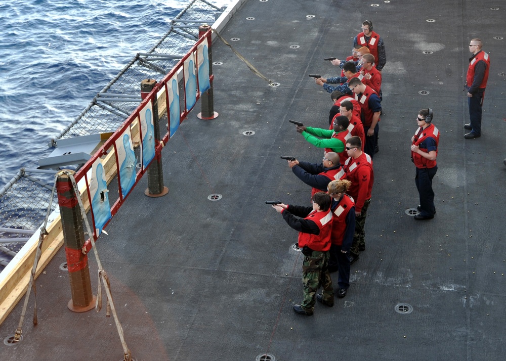 USS Enterprise Sailors Undergo Training and Qualifications