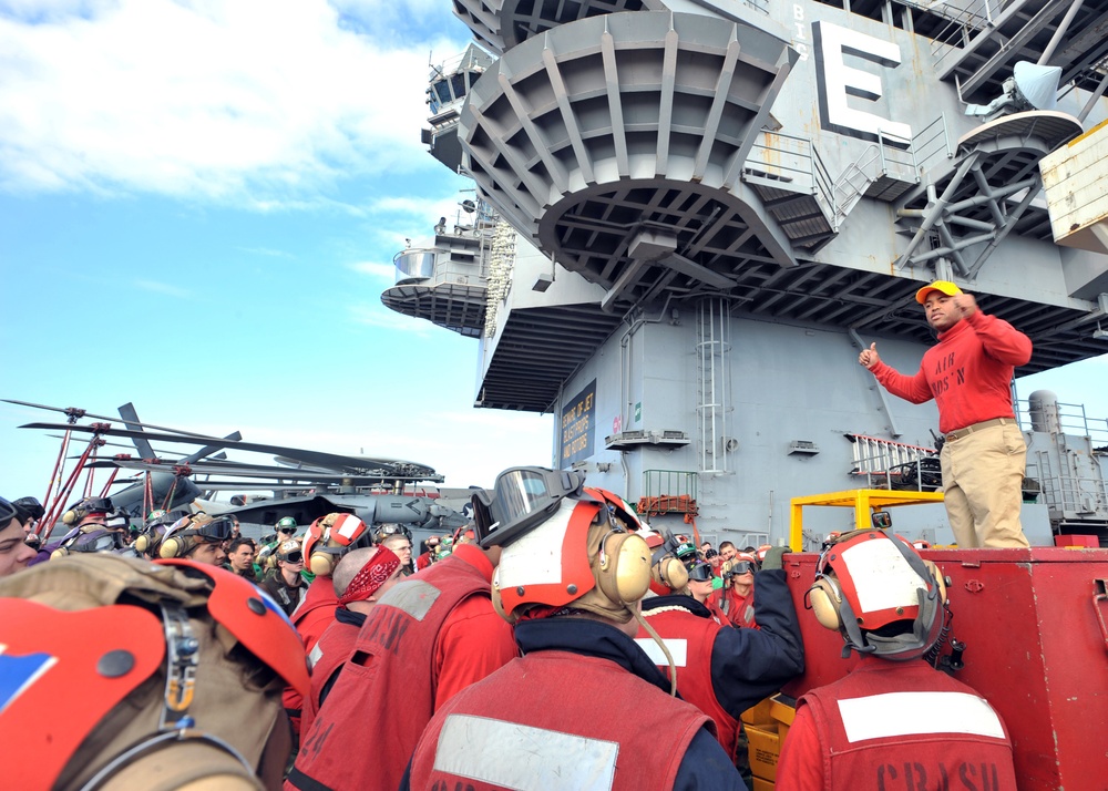 USS Enterprise Sailors Undergo Training and Qualifications