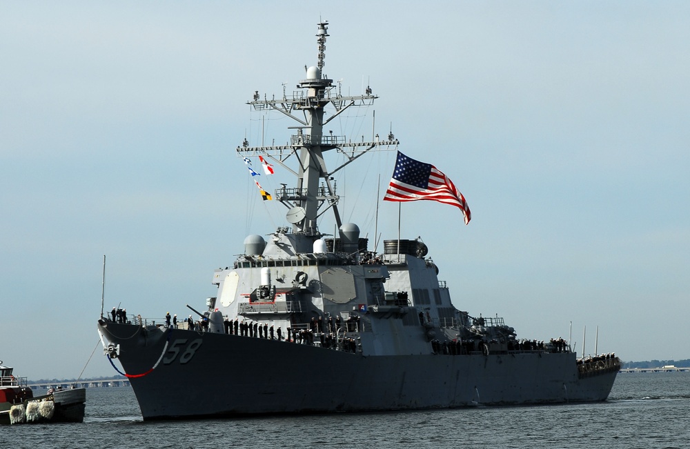 USS Laboon Arrives Home in Norfolk