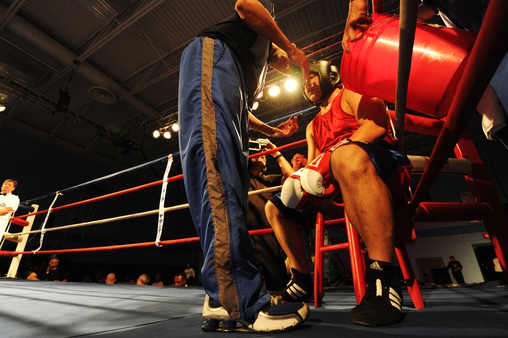 Senior Airman Kent Brinson Jr-Armed Forces Boxing Championship heavyweight fight 3 of