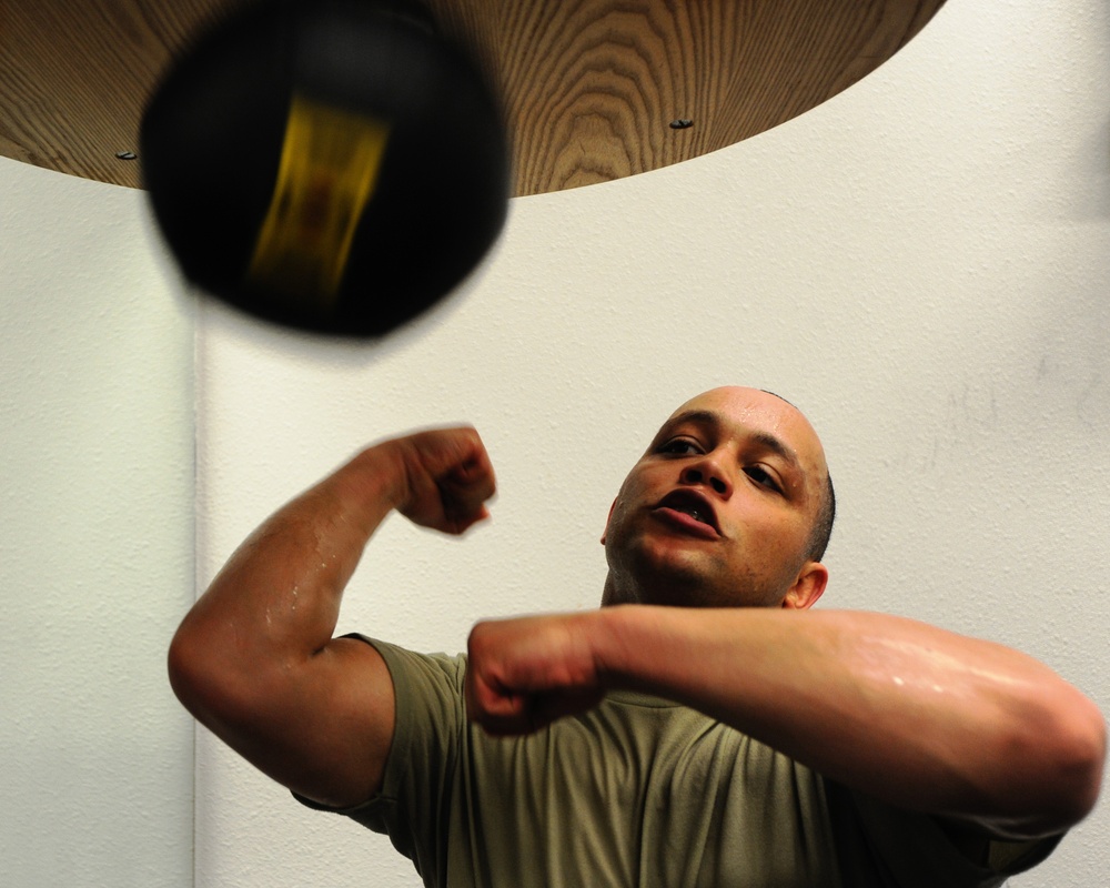 Senior Airman Kent Brinson Jr-Armed Forces Boxing Championship heavyweight fight 5 of