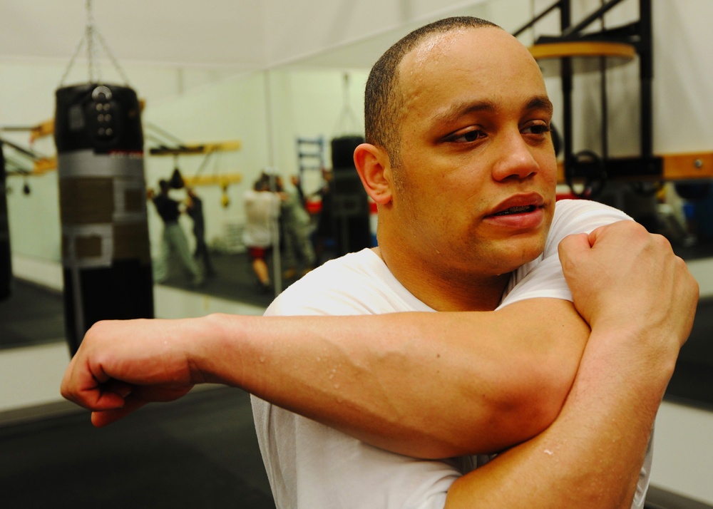 Senior Airman Kent Brinson Jr-Armed Forces Boxing Championship heavyweight fight 7 of