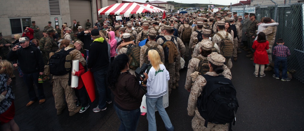 Camp Pendleton Marines return home