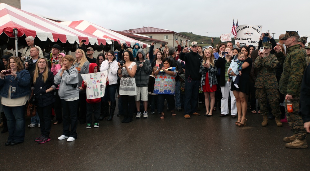 Camp Pendleton Marines return home