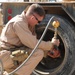 Seabee Replaces a Tire