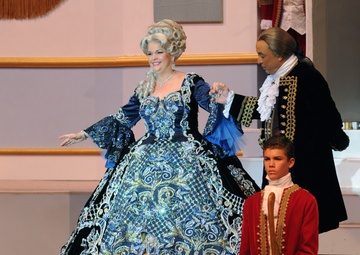 Soceity of Martha Washington Debutantes promenade during pageant