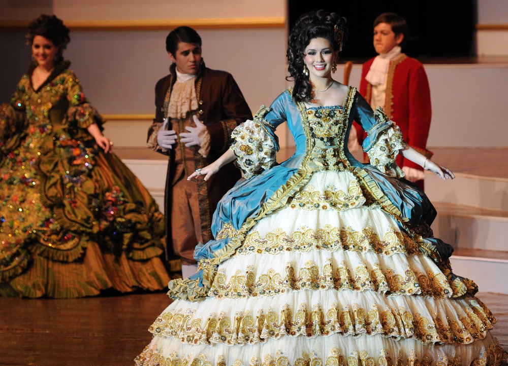 Soceity of Martha Washington Debutantes promenade during pageant