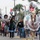 Participants march in the Anheuser-Busch Washington's Birthday Parade in Laredo