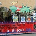 Participants march in the Anheuser-Busch Washington's Birthday Parade in Laredo