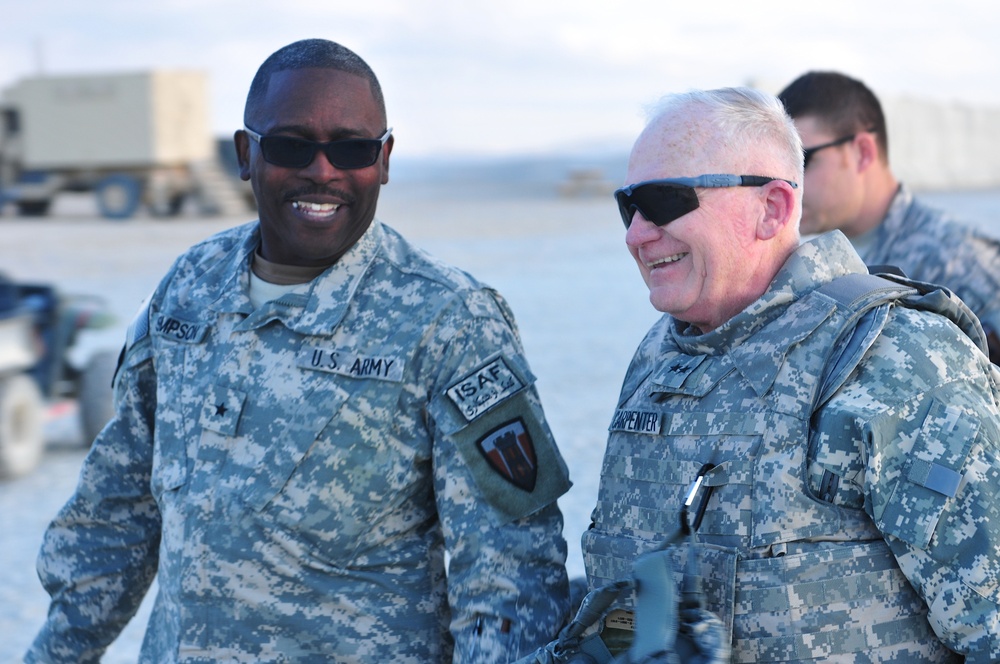 Major General Carpenter visits Afghanistan