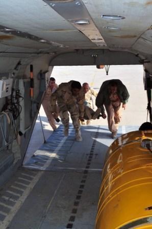 Iraqi Air Force pilots learn 9-Line and Litter Management Training